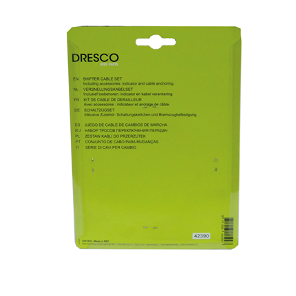 Afbeelding vergroten Dresco Versnellingskabel set