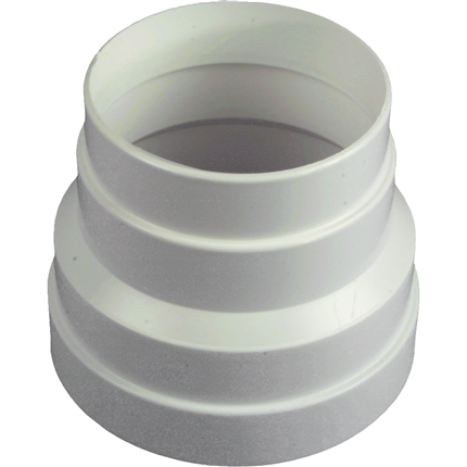 Afbeelding vergroten Scanpart Verloopstuk 80-100mm wit