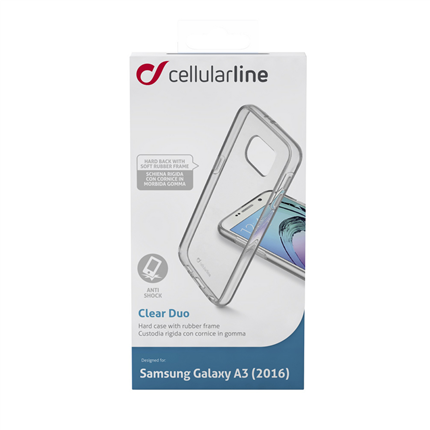 Afbeelding vergroten Cellular Line Samsung Backcover Clear Duo Transparant Galaxy A3