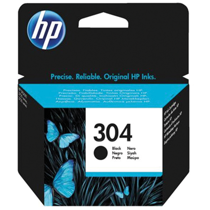 Afbeelding vergroten HP 304 zwart ± 120 pagina's