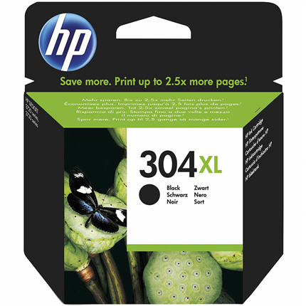 Afbeelding vergroten HP Cartridge Zwart 304 XL 300 Pagina's