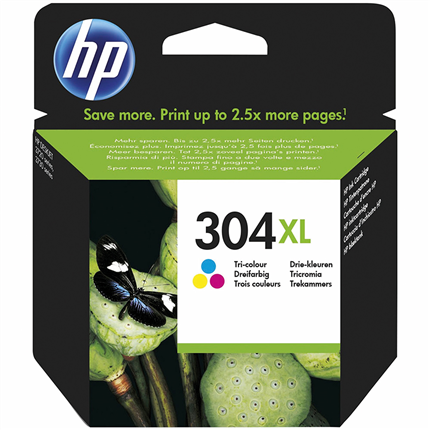 Afbeelding vergroten HP cartridge kleur 304 XL 300 pagina's ± 300 pagina's