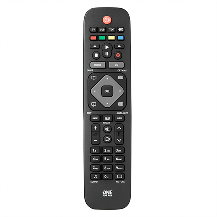 Afbeelding vergroten One For All Philips Replacement Remote Afstandsbediening URC1913