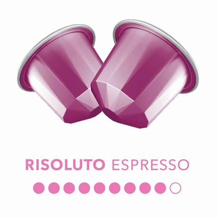Afbeelding vergroten Belmio Koffiecapsules Risoluto 10 stuks voor Nespresso apparaat