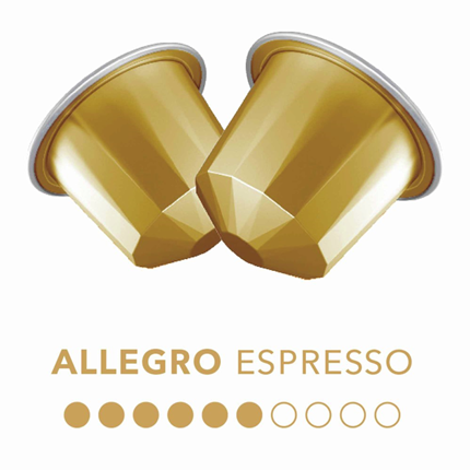 Afbeelding vergroten Belmio Koffiecapsules Allegro 10 stuks voor Nespresso apparaat
