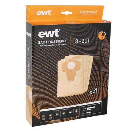 Fam Aquavac Stofzuigerzakken 18-20L 4 stuks