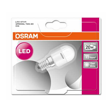 Afbeelding vergroten Osram ledlamp E14 2,3W 865 T26