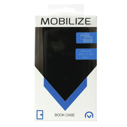 Afbeelding vergroten Mobilize Classic Wallet Book Case Motorola Moto G 3rd Gen. Black