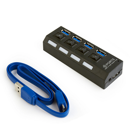 Afbeelding vergroten Gembird 4 poorts USB Hub 3.0