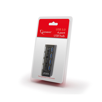 Afbeelding vergroten Gembird 4 poorts USB Hub 3.0