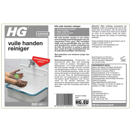 Afbeelding vergroten HG Vuile handenreiniger
