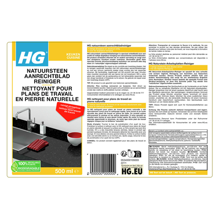 Afbeelding vergroten HG Natuurstenen aanrechtbladreiniger