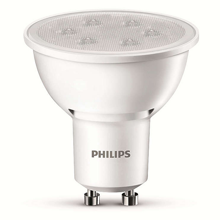 Afbeelding vergroten Philips LED lamp GU10 3,5W 250Lm reflector wit 3 stuks