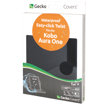 Afbeelding vergroten Gecko Kobo Standcase Waterproof Easy-Click Zwart