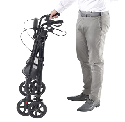 Afbeelding vergroten Vitility Rollator Compact Zwart