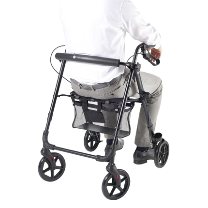 Afbeelding vergroten Vitility Rollator Compact Zwart