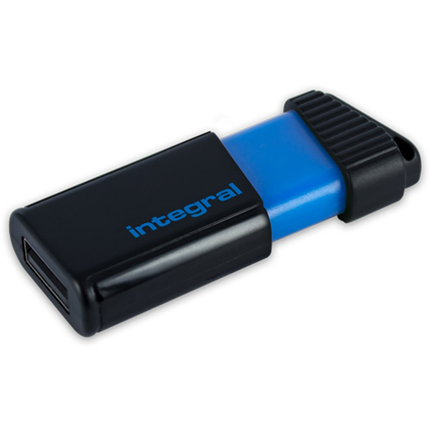 Afbeelding vergroten Integral USB Stick 2.0 Pulse 16GB Blauw