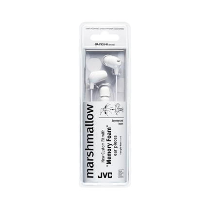 Afbeelding vergroten JVC Oortelefoon HA-FX38 In-Ear Wit