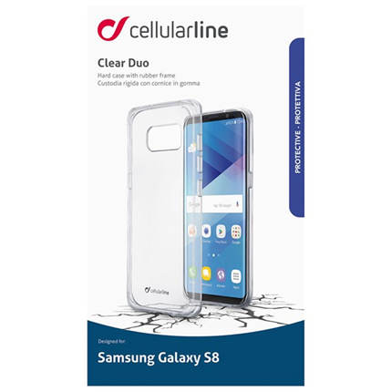 Afbeelding vergroten Cellular Line Backcover Clear Duo Transparant voor Samsung Galaxy S8