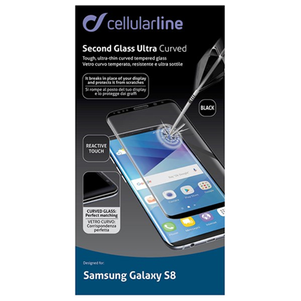 Afbeelding vergroten Cellular Line Beeldschermbeveiliging Glas Ultra Curved Samsung Galaxy S8