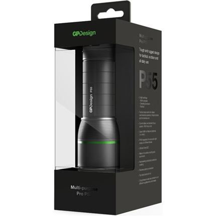 Afbeelding vergroten GP Zaklamp Design P55 Atlas 400-20 Lumen