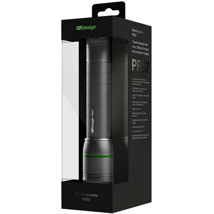 Afbeelding vergroten GP Zaklamp Design PR57 Sirius 1000-25 Lumen Oplaadbaar