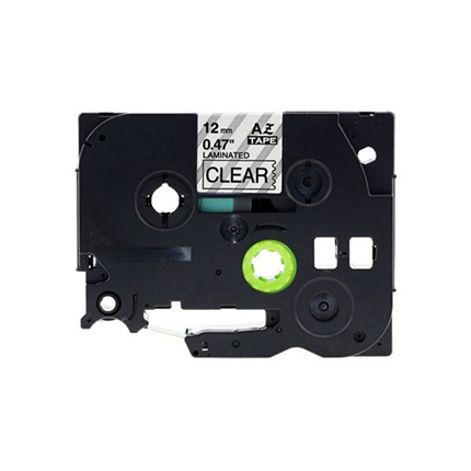 Afbeelding vergroten Brother Alternatief Label Tape Zwart op Transparant 12mm TZ-131