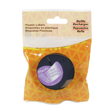 Afbeelding vergroten Dymo Alternatief LT Plastic Labels Transparant-Zwart 12 mm