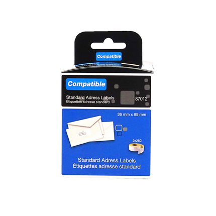 Afbeelding vergroten Adreslabels Alternatief Voor Dymo 99012 36x89mm 520 stuks