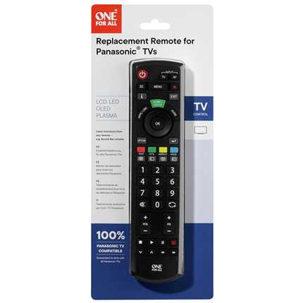 Afbeelding vergroten One For All Panasonic Replacement Remote Afstandsbediening URC1914