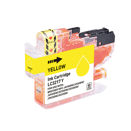 Afbeelding vergroten G&G Cartridge Brother Geel LC-3217