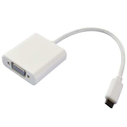 Scanpart Adapter Kabel USB C (M) - VGA (F) Wit