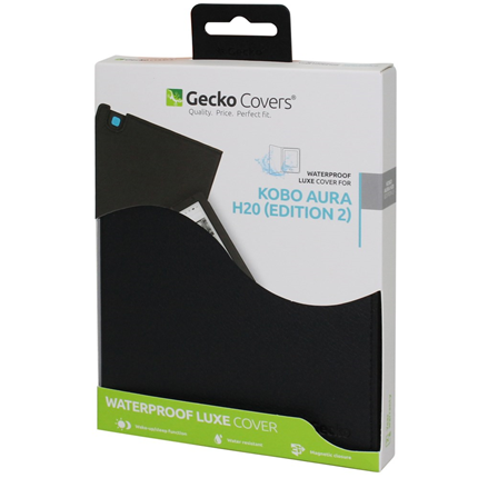 Afbeelding vergroten Gecko Kobo Bookcase Aura H2O Edition 2 Zwart