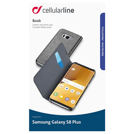 Afbeelding vergroten Cellular Line Bookcase Essential Zwart voor Samsung Galaxy S8+