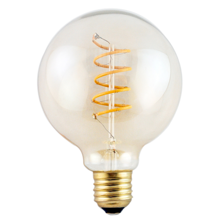 Afbeelding vergroten GP LED Lamp Vintage Gold G95 5W E27