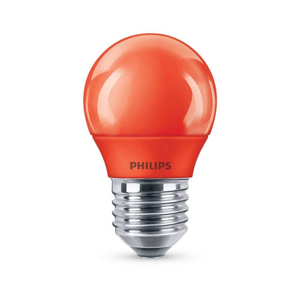 Afbeelding vergroten Philips LED Lamp E27 3,1W Mat Rood