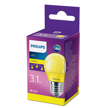 Afbeelding vergroten Philips LED Lamp E27 3,1W Mat Geel
