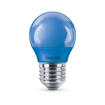 Afbeelding vergroten Philips LED Lamp E27 3,1W Mat Blauw