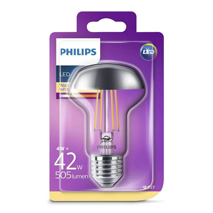 Afbeelding vergroten Philips LED Kopspiegel Lamp E27 4W