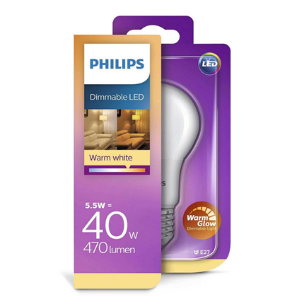 Afbeelding vergroten Philips LED Lamp E27 5,5W Mat