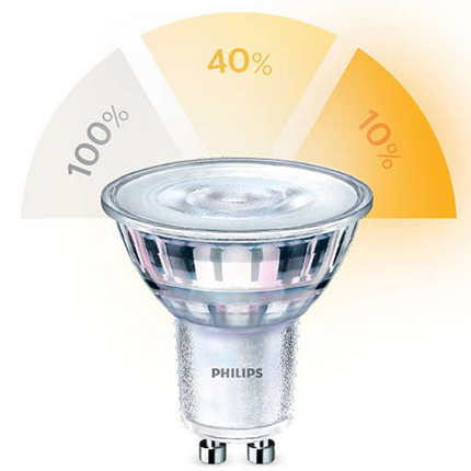 Afbeelding vergroten Philips LED lamp GU10 5W 345Lm Reflector Scene Switch