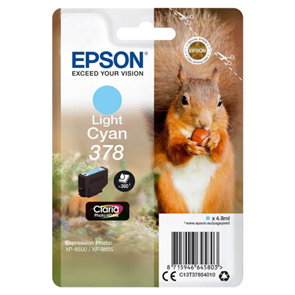 Afbeelding vergroten Epson Cartridge 378 Lichtblauw