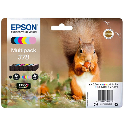 Afbeelding vergroten Epson Cartridge Multipack 378 Zwart + Kleur
