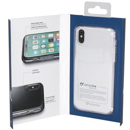 Afbeelding vergroten Cellular Line Backcover Transparant Duo voor Apple iPhone X