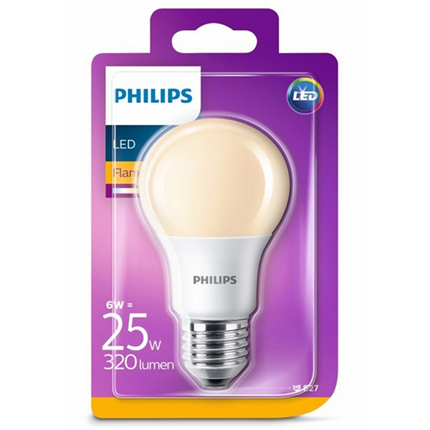Afbeelding vergroten Philips LED Lamp E27 6W Flame