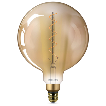 Afbeelding vergroten Philips XXL LED Lamp Flame Helder E27 5Watt 300Lm G200