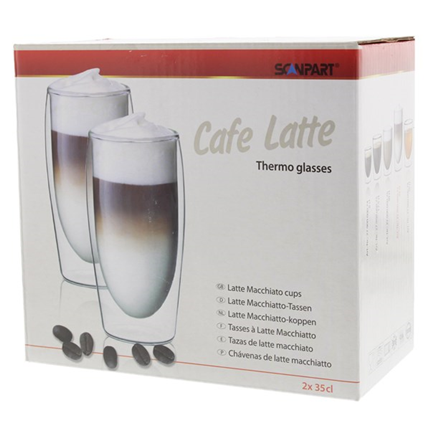 Afbeelding vergroten Scanpart Trendy Café Latte Glas 2 Stuks