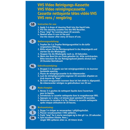 Afbeelding vergroten Scanpart Video Reinigingscassette