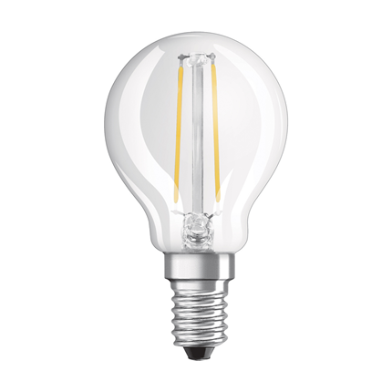 Afbeelding vergroten Osram ledlamp E14 1,2W Classic P filament helder