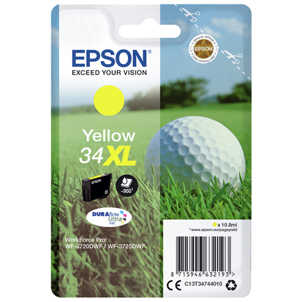 Afbeelding vergroten Epson Cartridge 34 XL (T3474) Geel